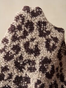 Bohemela Plus Size Winter Leopard Print Knit Pants - Multicolor - View 8
