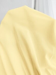SHEIN 孕婦休閒百搭純色收腰上衣 - 黃色 - 查看 7