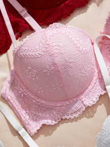 Charlaine Women's Underwire Molded Cup Bra With Non-Removable Padding (3-Pack) - Multicolor - View 3