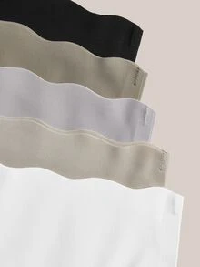 Barelissa 5pcs Seamless High Waist Panties Set - Multicolor - View 13
