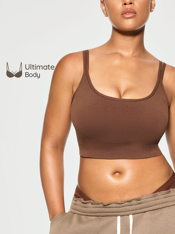 SHAPORA Damski bestsellerowy minimalistyczny biustonosz w jednolitym kolorze, modny, wygodny, wysokiej jakości, przenośny, plus size, 1 szt.