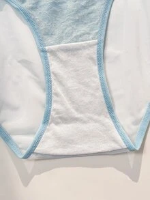 PetitDoll 1pc Fashion Lace Patchwork Panties - Baby Blue - View 6
