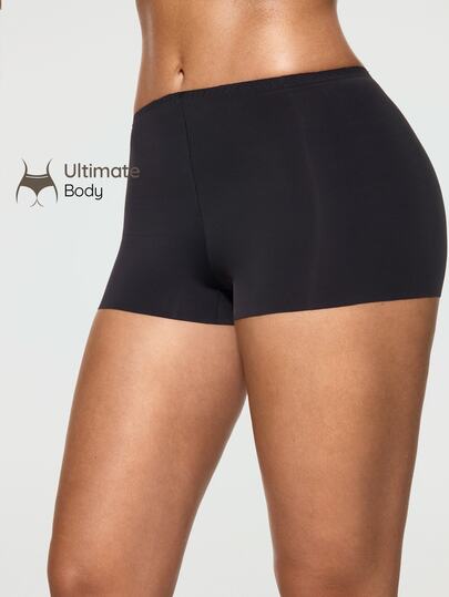 SHAPORA 1pc Solid Color Women's Base Layer Safety Shorts, Fitness Dance Pants