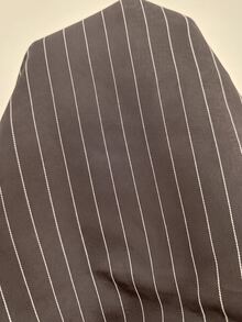 SHEIN PETITE Women's Striped Shirt & Pants Suit Set - Brown - View 6