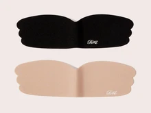 SHEIN Women's Adhesive Butterfly Wing Nipple Covers, Skin Tone + Black, 2 Pairs - Multicolor - View 9