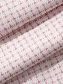 DAZY Autumn/Winter Sweet Plaid Bow Ruffle Loose Women's Pajama Set - Pink - View 7