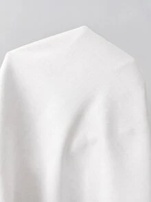 Shapeblank Plus Size Minimalist Versatile Button Blazer Business - White - View 10