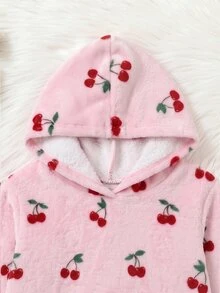 女嬰可愛休閒針織白色波點蝴蝶結長袖居家服套裝 2件組 秋季 - 白色 - 查看 8