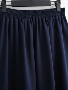 Franclia 女款條紋長袖襯衫與披肩休閒套裝裙 - 淺藍色 - 查看 6