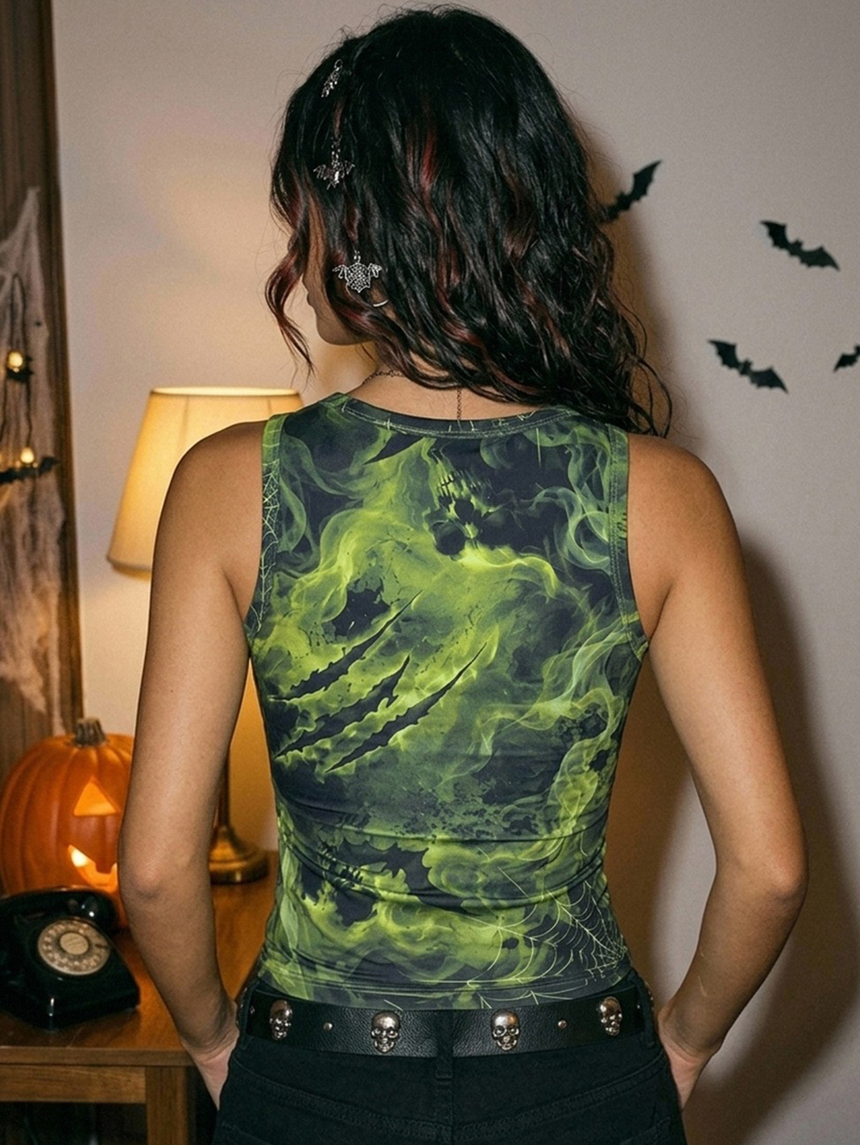 Halloween Slim Fit Sleeveless Tank Top Women's Undershirt