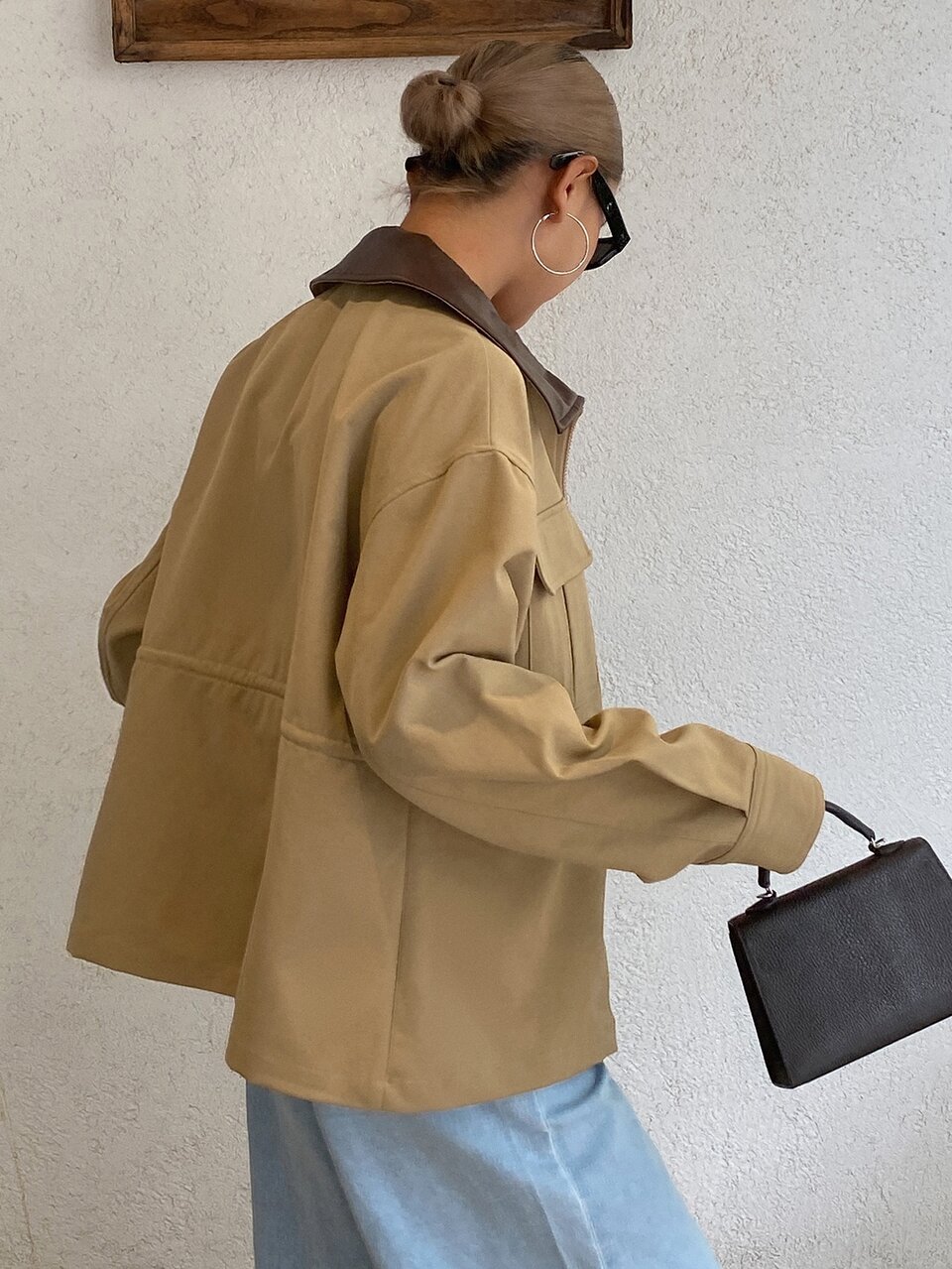 Women's Autumn Casual Drawstring Waist Regular Jacket
