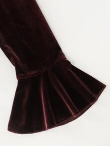 LUMIGAL Women's Brown Corduroy Long Sleeve Dress - Chocolate Brown - View 3