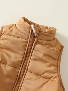 SHEIN 男嬰格紋領長袖鈕扣襯衫、無袖背心、鬆緊腰長褲 3 件套，百搭舒適 - 彩色 - 查看 5