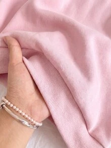 SHEIN 青少年女孩休閒街頭風抓絨豹紋帽子，適合學校與日常穿搭，可搭配衛衣 - 粉色 - 查看 6
