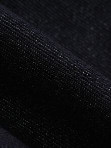 DAZY Spring/Autumn Long Sleeve Deconstructed Patchwork Navy Blue Raw Denim Men's Denim Jacket - Navy Blue - View 8