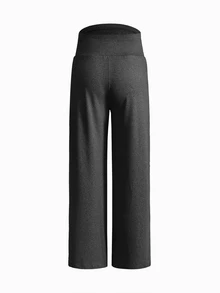 Modmama Maternity Solid Color Adjustable Waist Wide Leg Loose Long Pants - Multicolor - View 13