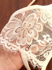 Divavoom 1pc Women's Lace Thong - White - View 5