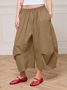 COUREZ Women Pants - Camel - View 2
