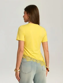 Women T-Shirts - Yellow - View 2