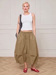COUREZ Women Pants - Camel - View 1
