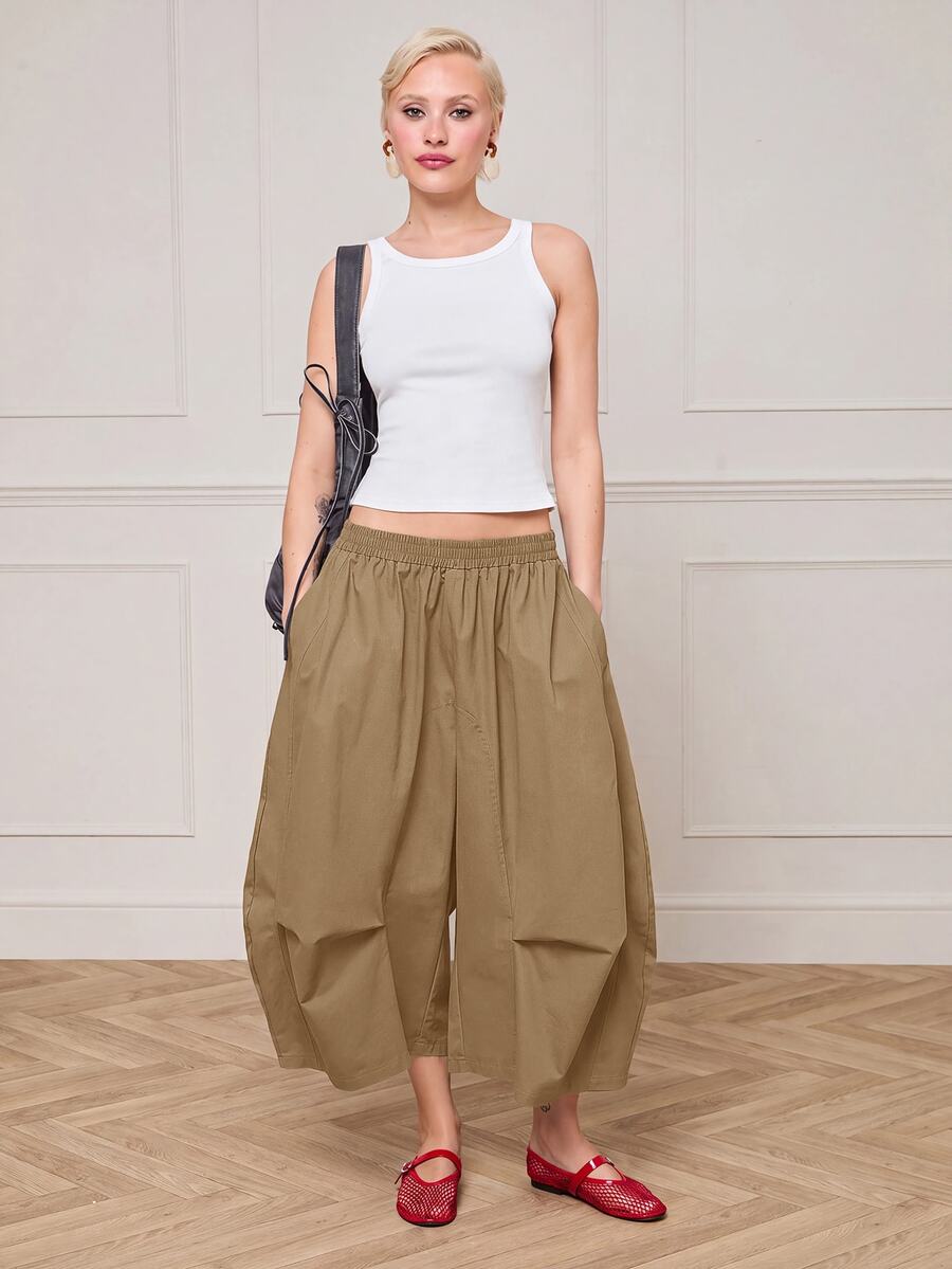 COUREZ Women Pants - Camel - View 1