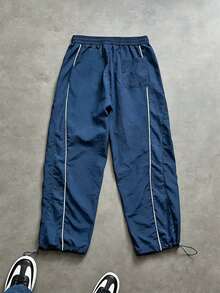 Acti Log Men's Drawstring Waist Outdoor Sports Long Pants - Black - View 2