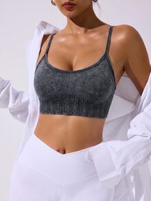 Slayform Women's Grey Seamless Sports Tank Top - Grey - View 8