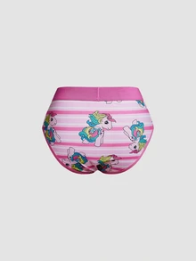 Chillnights My Little Pony X SHEIN طقم كاميسول وسروال داخلي بفيونكة وخطوط وردية 4 قطع - متعدد الألوان - مشاهدة 13
