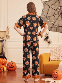 Provexi Provexi Set Piyama Wanita Motif Halloween - MultiWarna - View 2
