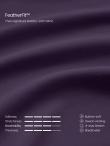 GLOWMODE FeatherFit™ Studio Glow V領可拆式胸墊短版背心運動內衣 低衝擊瑜伽皮拉提斯芭蕾工作室日常休閒穿著 春夏季 - 紫色 - 查看 5