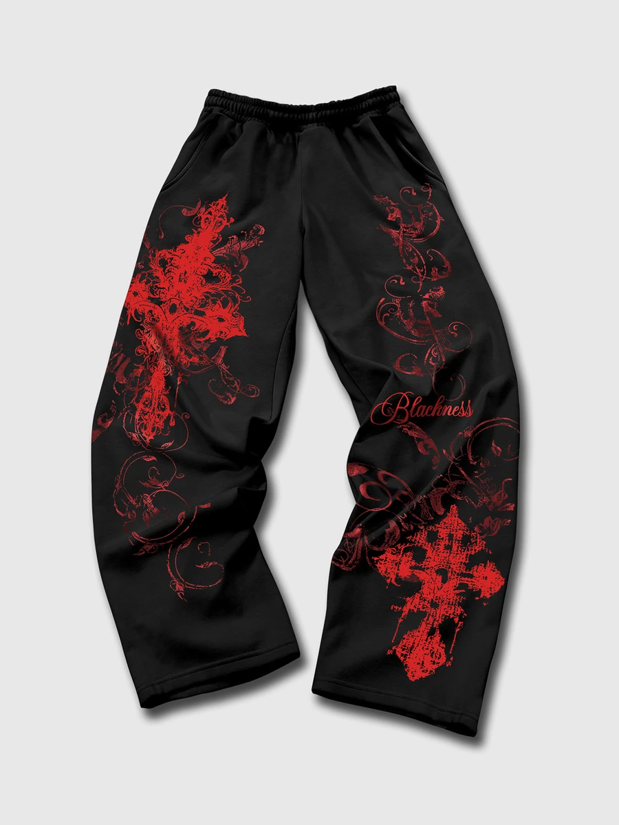 ROMWE MEN Street Life Teen Boy Letter Print Contrast Color Pocket Loose Sweatpants - Multicolor - View 1