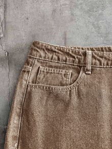 AXEPEAK Men's Fashion Casual Washed Set - Brown - View 13