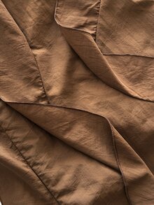 Maweii Plus Size Ruffle Tie Design Street Fashion Pants Fall - Brown - View 7