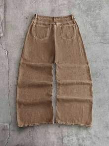 AXEPEAK Men's Fashion Casual Washed Set - Brown - View 10