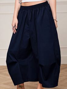 COUREZ Women Pants - Navy Blue - View 7