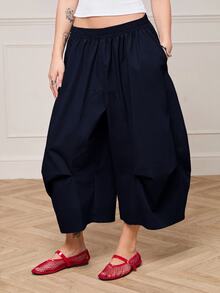 COUREZ Women Pants - Navy Blue - View 2