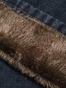 DAZY Quần jean denim nữ phong cách Hàn Quốc dáng rộng thoải mái giặt wash - Màu xanh lam - Xem 10