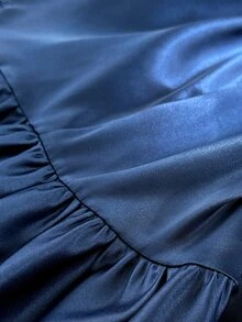 Maweii Plus Size Halter Bow Elegant Sophisticated Evening Party Dress Fall - Blue - View 7