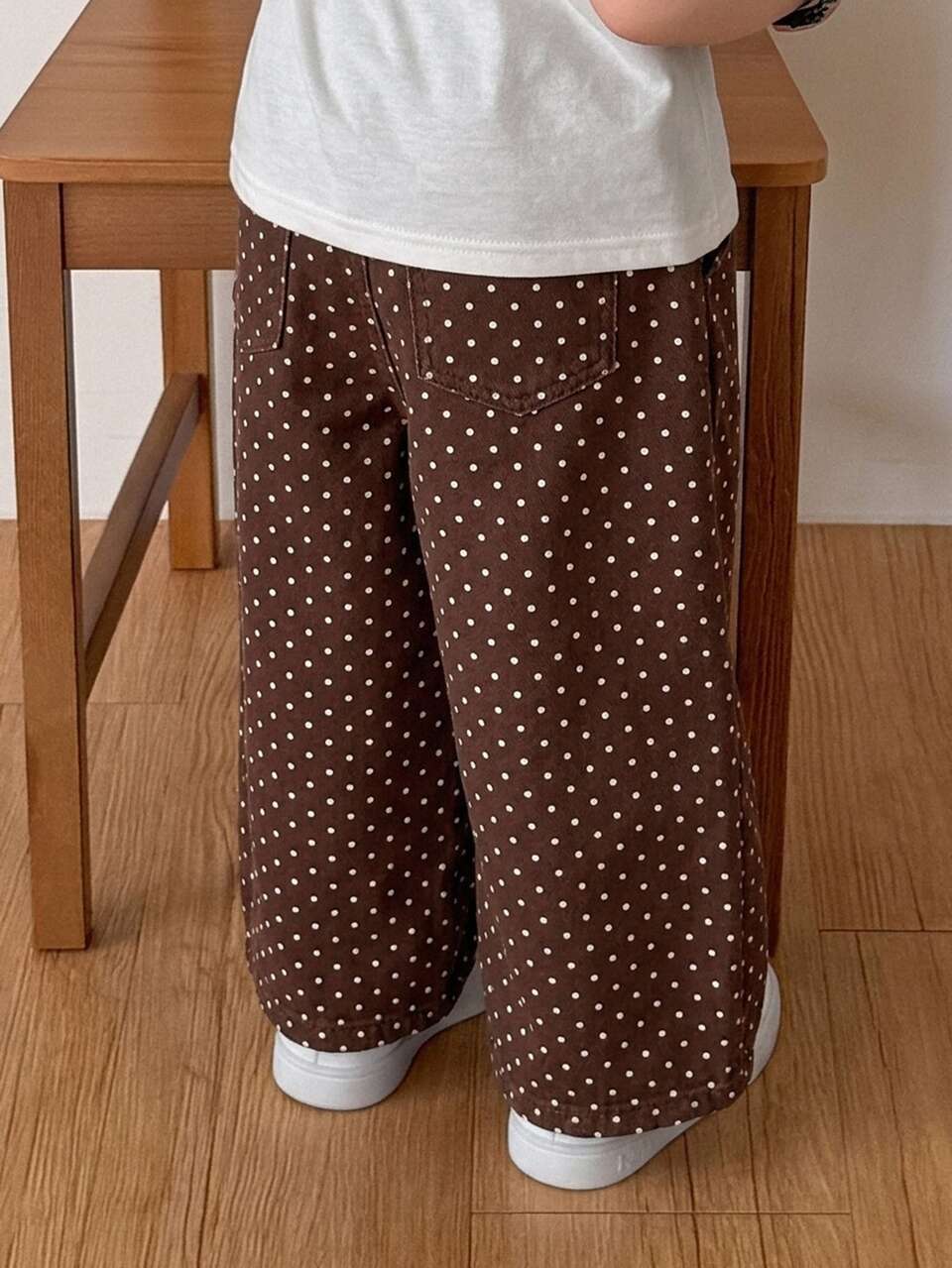 Baby Boys Polka Dot Korean Style Casual Denim Pants