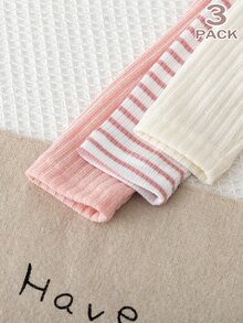 Toddler Girls Polyester Round Neck Long Sleeve Striped Embroidery Ruffle Regular Regular Fit Princess T-Shirt Back To School Fall Multicolor - Multicolor - View 6