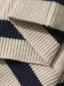 DAZY Boys' (Small) Contrast Color Polo Collar Long Sleeve Sweater Top, Autumn/Winter Layering - Apricot - View 8