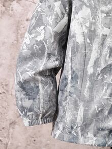 SHEIN 兒童青少年男孩休閒拼接色連帽外套，輕量寬鬆拉鍊連帽夾克，開學季秋季穿著 - 彩色 - 查看 5
