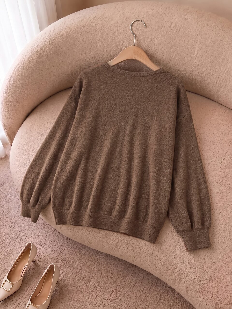 Plus Size Women Solid Color Contrast Lace V-Neck Long Sleeve Sweatshirt Fall