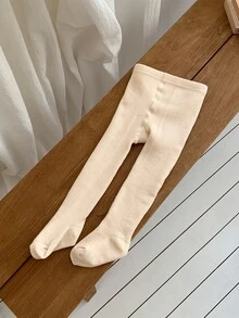 Dazy Kids Young Girls Slim Fit Thermal Lined Casual Basic Leggings, Autumn/Winter - Apricot - View 6