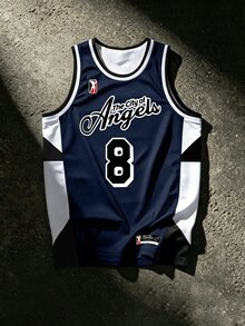Sport MetroGents 男士字母與數字圖案休閒日常籃球球衣上衣 - 彩色 - 查看 1