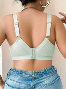 DesireSculpt Plus Size Underwire Bra, 1pc - Mint Green - View 2