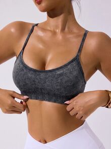 Slayform Women's Grey Seamless Sports Tank Top - Grey - View 6