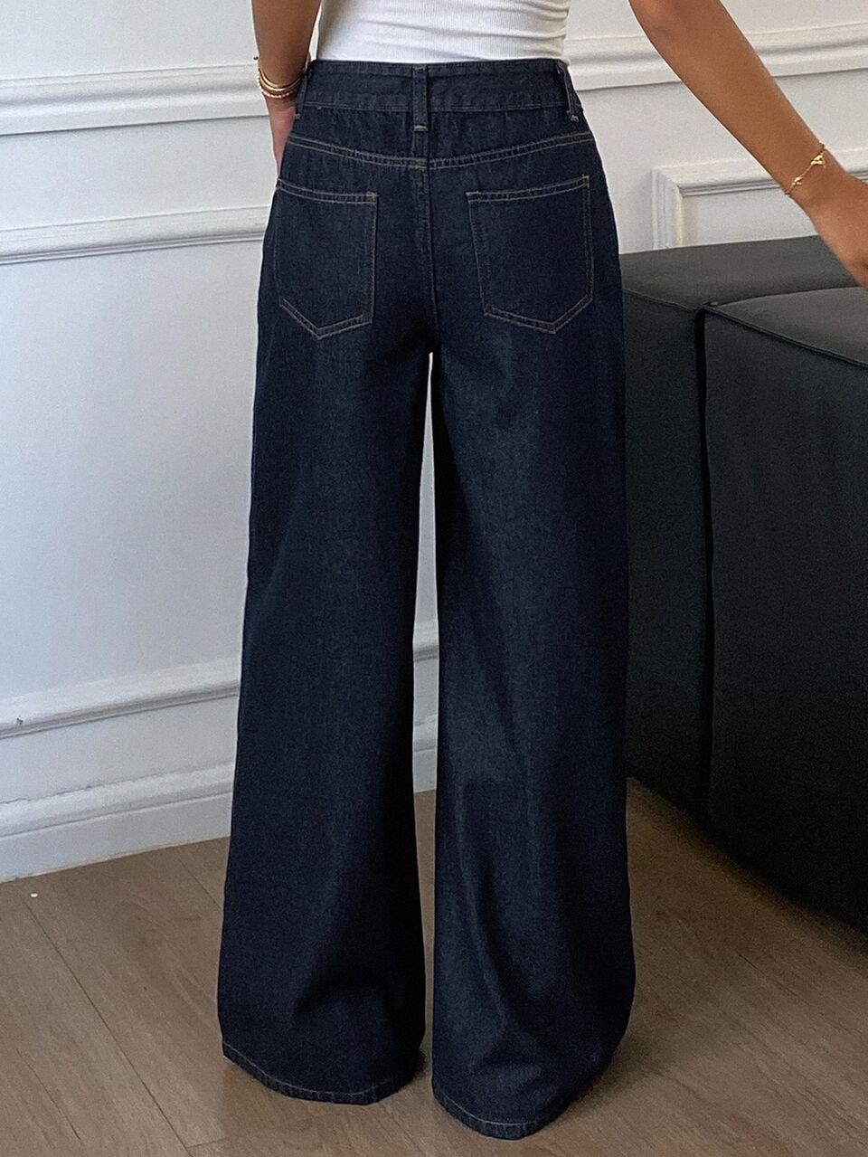Women's Loose Straight Leg Casual Denim Jeans