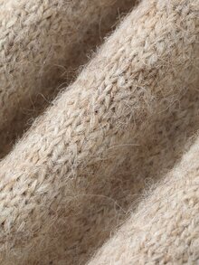 Dazy Kids Boys (Small) V-Neck Long Sleeve Casual Loose Thick Inner Layer Sweater, Autumn/Winter - Apricot - View 10