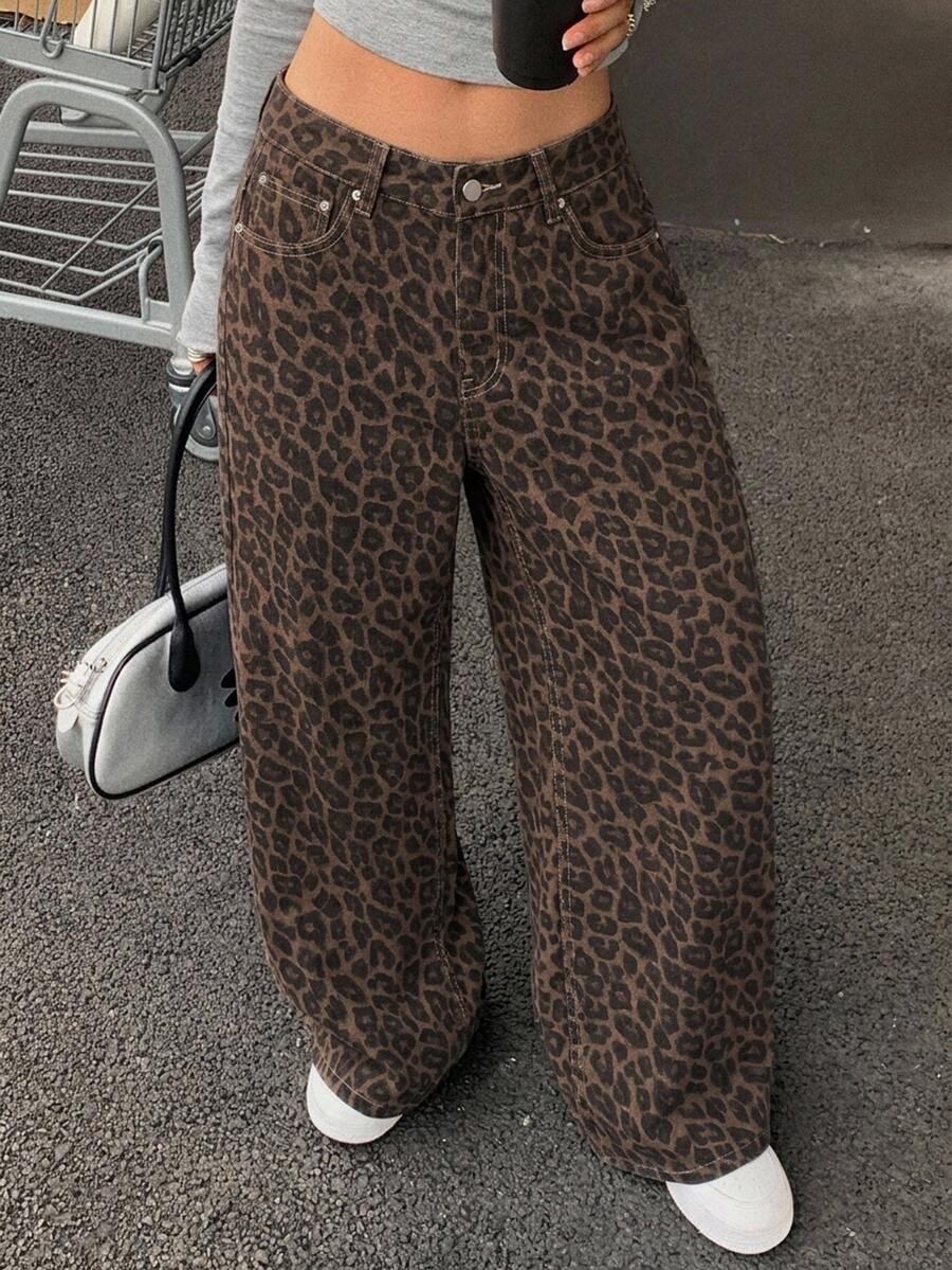 DAZY Women's Solid Color Straight Leg Casual Jeans - Coffee Brown - View 1